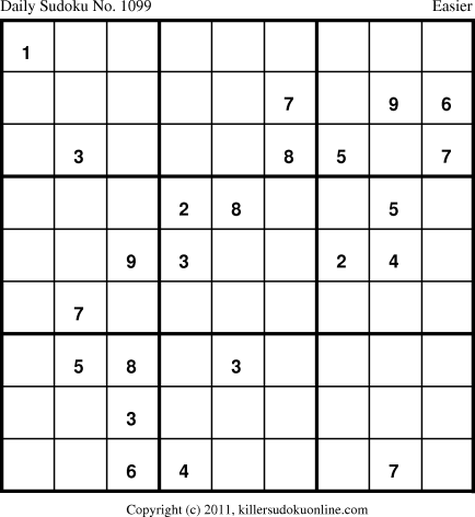 Killer Sudoku for 3/7/2011