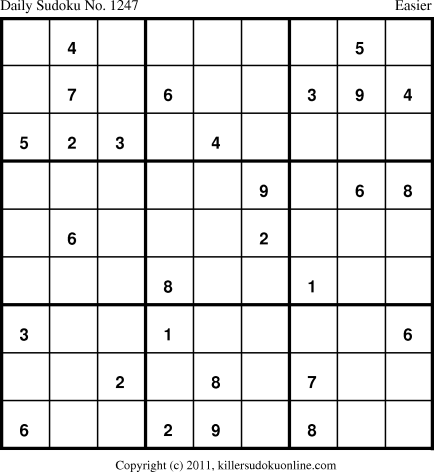 Killer Sudoku for 8/2/2011