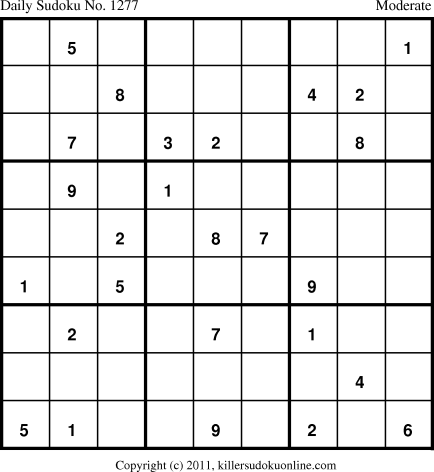 Killer Sudoku for 9/1/2011