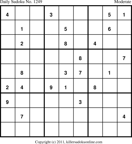 Killer Sudoku for 8/4/2011