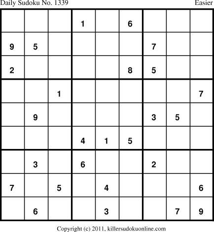 Killer Sudoku for 11/2/2011