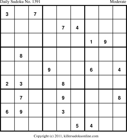 Killer Sudoku for 12/24/2011