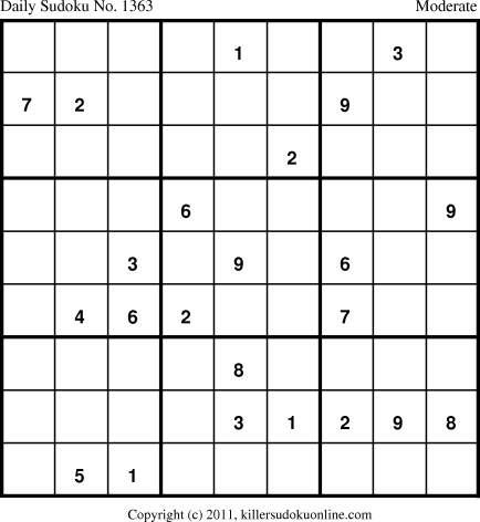 Killer Sudoku for 11/26/2011