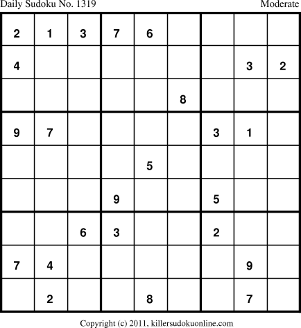 Killer Sudoku for 10/13/2011