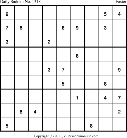 Killer Sudoku for 10/12/2011