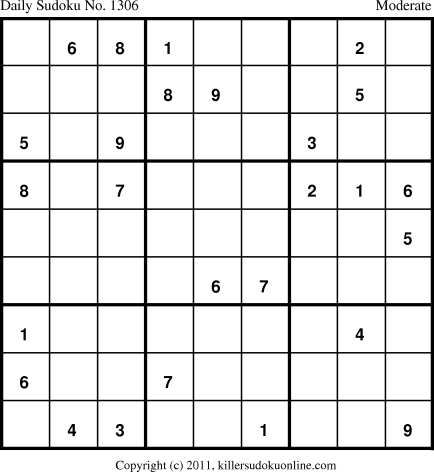 Killer Sudoku for 9/30/2011
