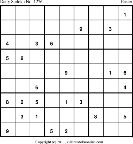 Killer Sudoku for 8/31/2011