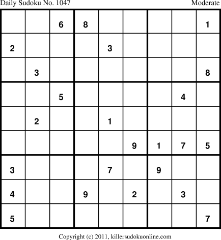 Killer Sudoku for 1/14/2011
