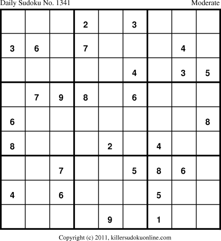 Killer Sudoku for 11/4/2011