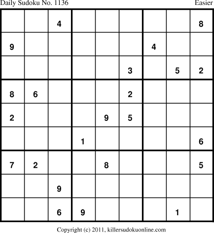 Killer Sudoku for 4/13/2011