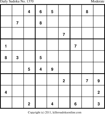 Killer Sudoku for 12/3/2011