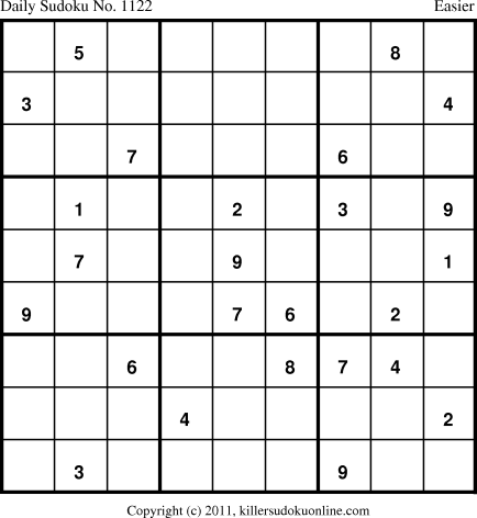 Killer Sudoku for 3/30/2011