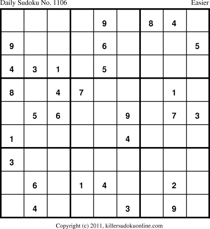 Killer Sudoku for 3/14/2011