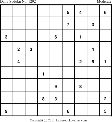 Killer Sudoku for 9/16/2011