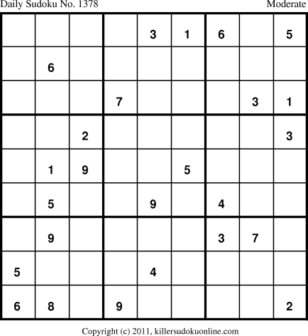 Killer Sudoku for 12/11/2011