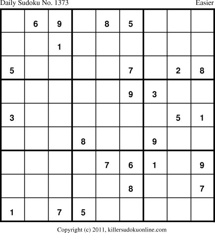 Killer Sudoku for 12/6/2011