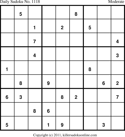 Killer Sudoku for 3/26/2011