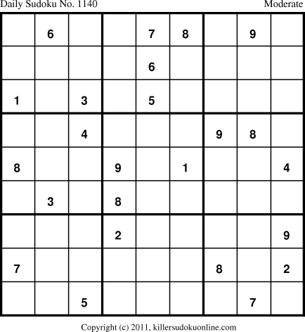 Killer Sudoku for 4/17/2011