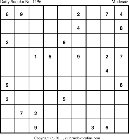 Killer Sudoku for 6/12/2011
