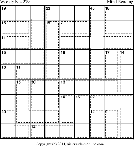 Killer Sudoku for 5/9/2011