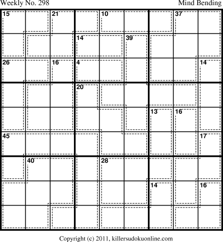 Killer Sudoku for 9/19/2011