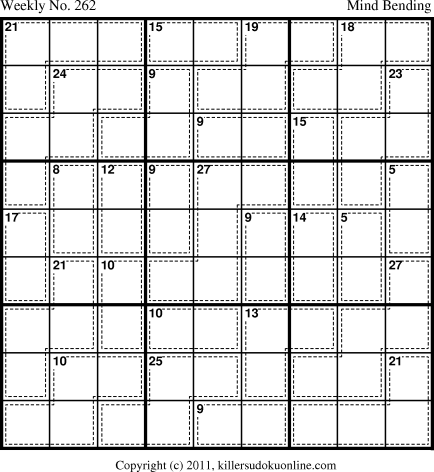 Killer Sudoku for 1/10/2011
