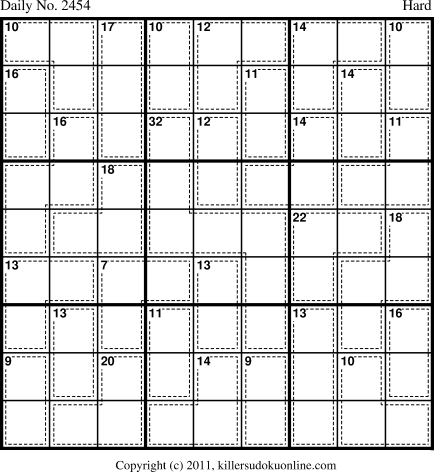 Killer Sudoku for 9/6/2012
