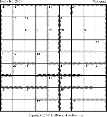 Killer Sudoku for 9/5/2012