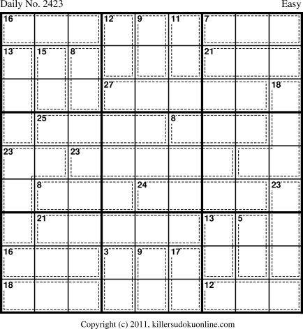 Killer Sudoku for 8/6/2012