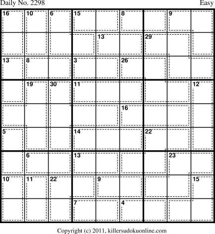Killer Sudoku for 4/3/2012