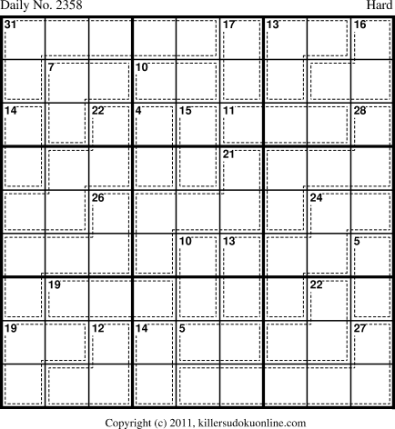 Killer Sudoku for 6/2/2012