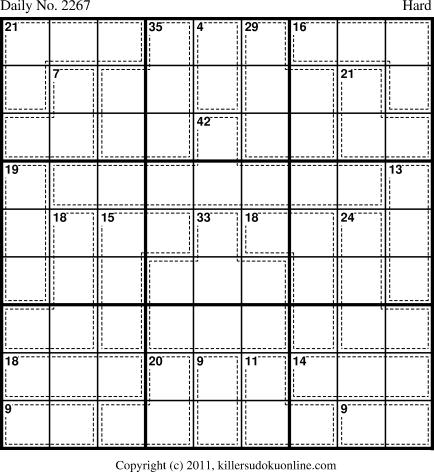 Killer Sudoku for 3/3/2012