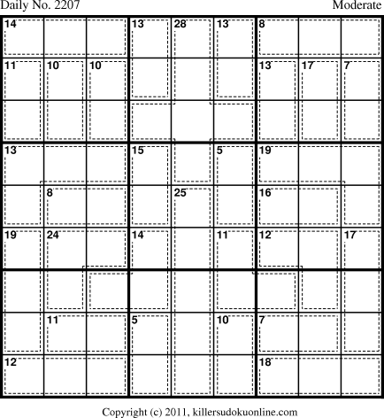 Killer Sudoku for 1/3/2012