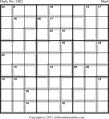 Killer Sudoku for 10/4/2012