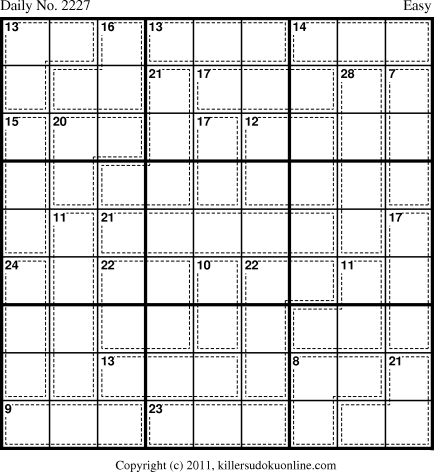 Killer Sudoku for 1/23/2012