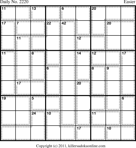 Killer Sudoku for 1/16/2012