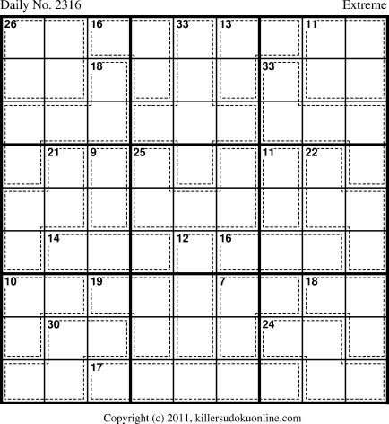 Killer Sudoku for 4/21/2012
