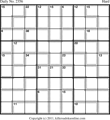 Killer Sudoku for 5/31/2012