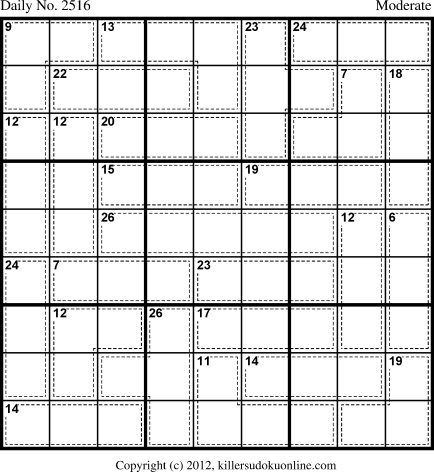 Killer Sudoku for 11/7/2012
