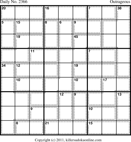 Killer Sudoku for 6/10/2012