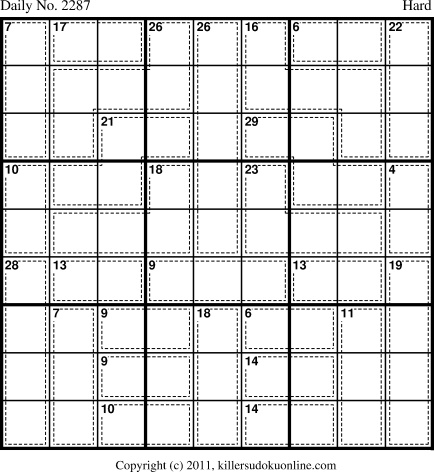 Killer Sudoku for 3/23/2012