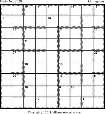 Killer Sudoku for 5/13/2012