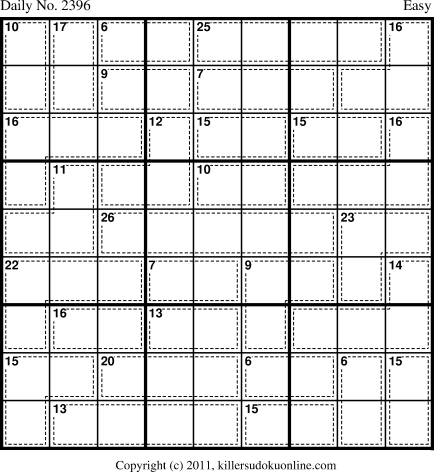 Killer Sudoku for 7/10/2012