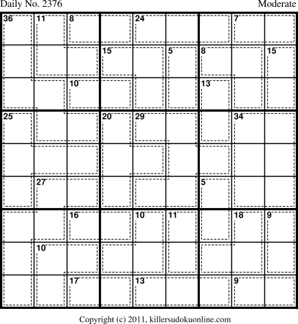 Killer Sudoku for 6/20/2012