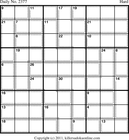 Killer Sudoku for 6/21/2012