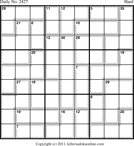 Killer Sudoku for 8/10/2012