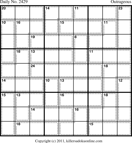 Killer Sudoku for 8/12/2012