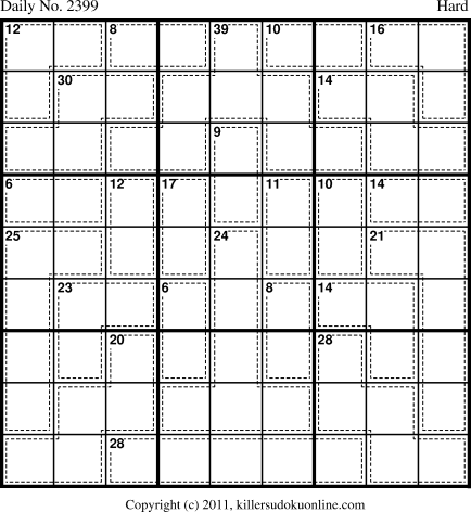 Killer Sudoku for 7/13/2012