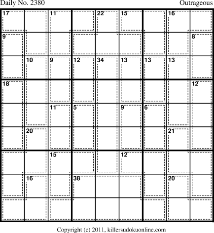 Killer Sudoku for 6/24/2012