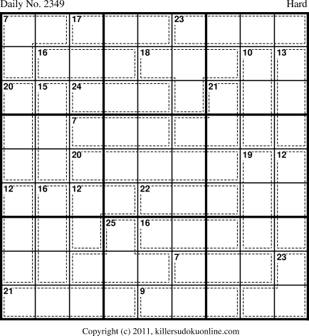Killer Sudoku for 5/24/2012